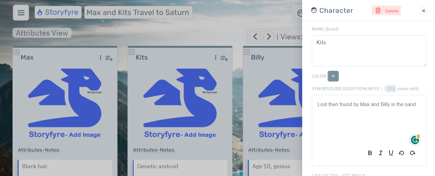 Storyfyre Origin Character Edit